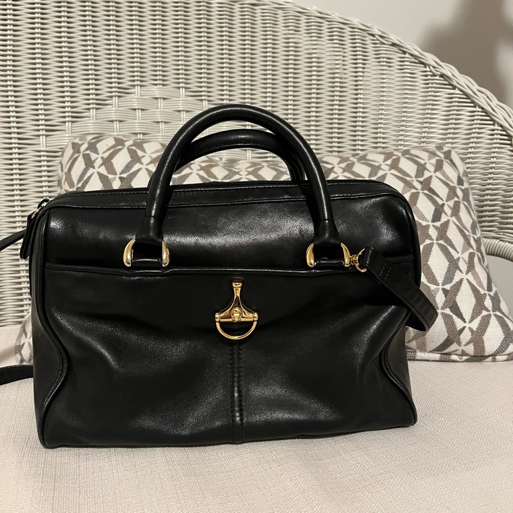 Etienne Aigner Black Leather Tag